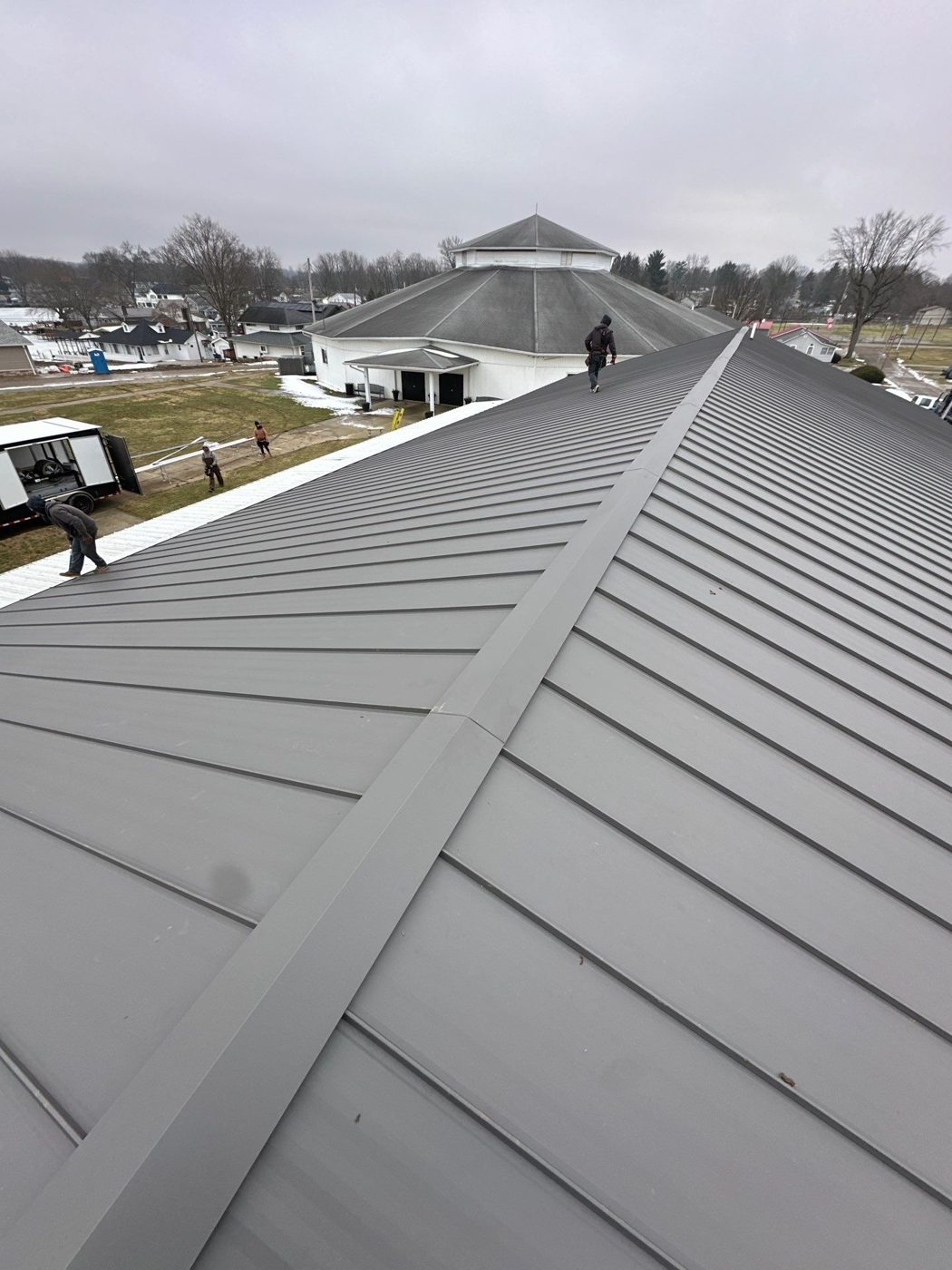 Campground roof panel installation detail
